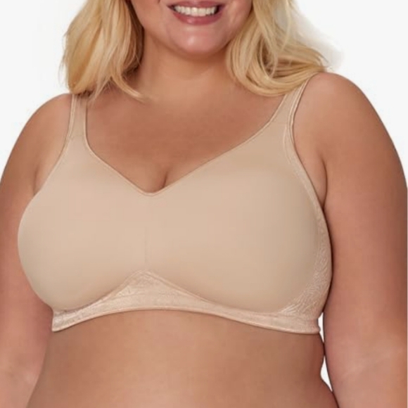 Playtex Wireless bras, breathable, support on sides&back,white & beige, 46DD. - Picture 16 of 16
